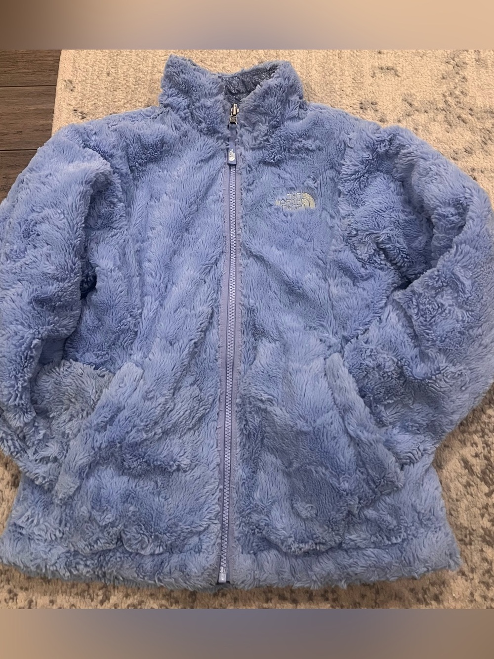 The North Face Plush Fleece Zip Jacket - Periwinkle Blue